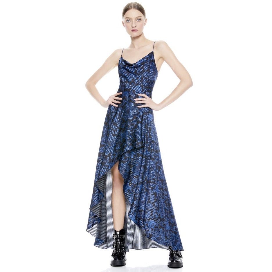 Alice + Olivia Alice + Olivia Christina Dress Size 6 dramatic blue black Size M / US 6-8 / IT 42-44 - 14 Thumbnail