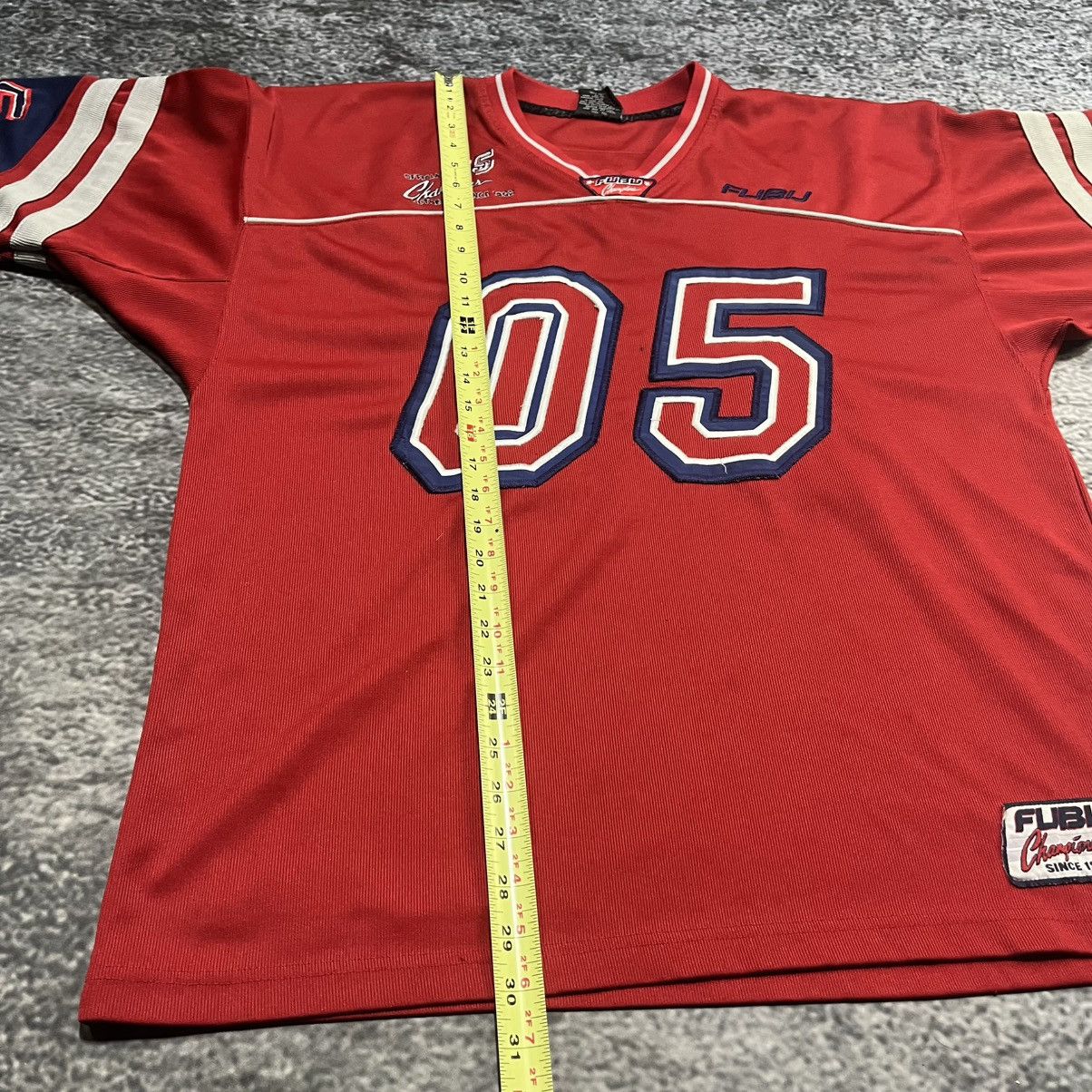 Fubu Vintage Y2K FUBU 05 Jersey Hip-Hop Skater Red Blue Large Size US L / EU 52-54 / 3 - 14 Thumbnail