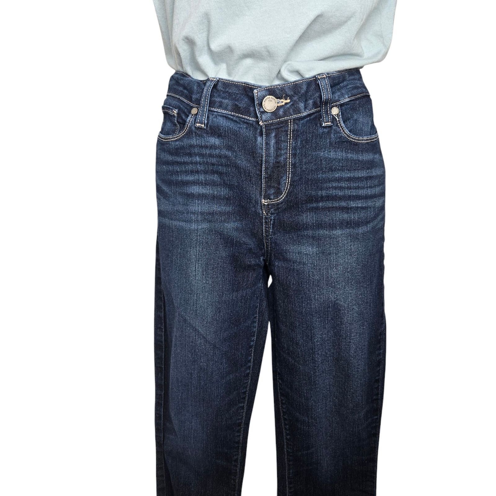 Paige Paige Womens Blue Jeans Size 29 Verdugo Ankle Dark Wash Size 29" - 2 Thumbnail