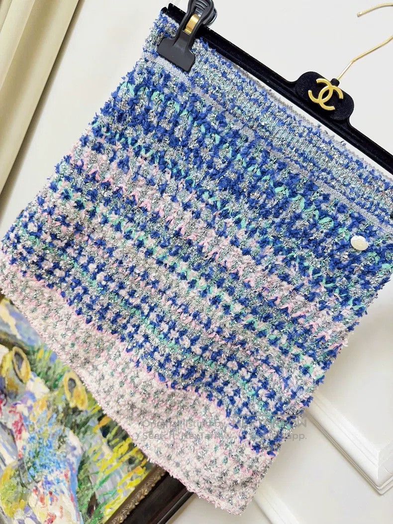 Chanel Chanel 18s waterfall series pink and blue colour shiny irr Size 42" / US 20 - 2 Thumbnail