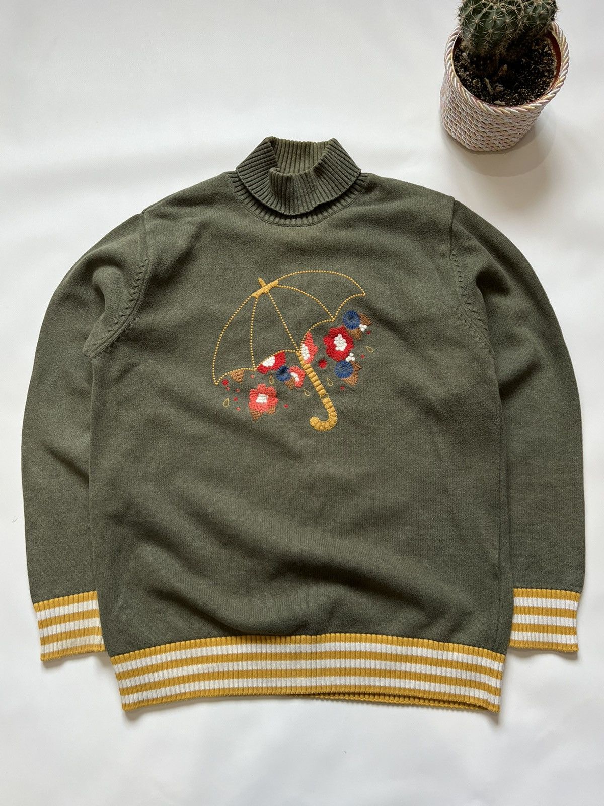 Polo Ralph Lauren Limited Edition Polo Ralph Lauren Umbrella Knitted Sweater Size US XL / EU 56 / 4 - 1 Thumbnail