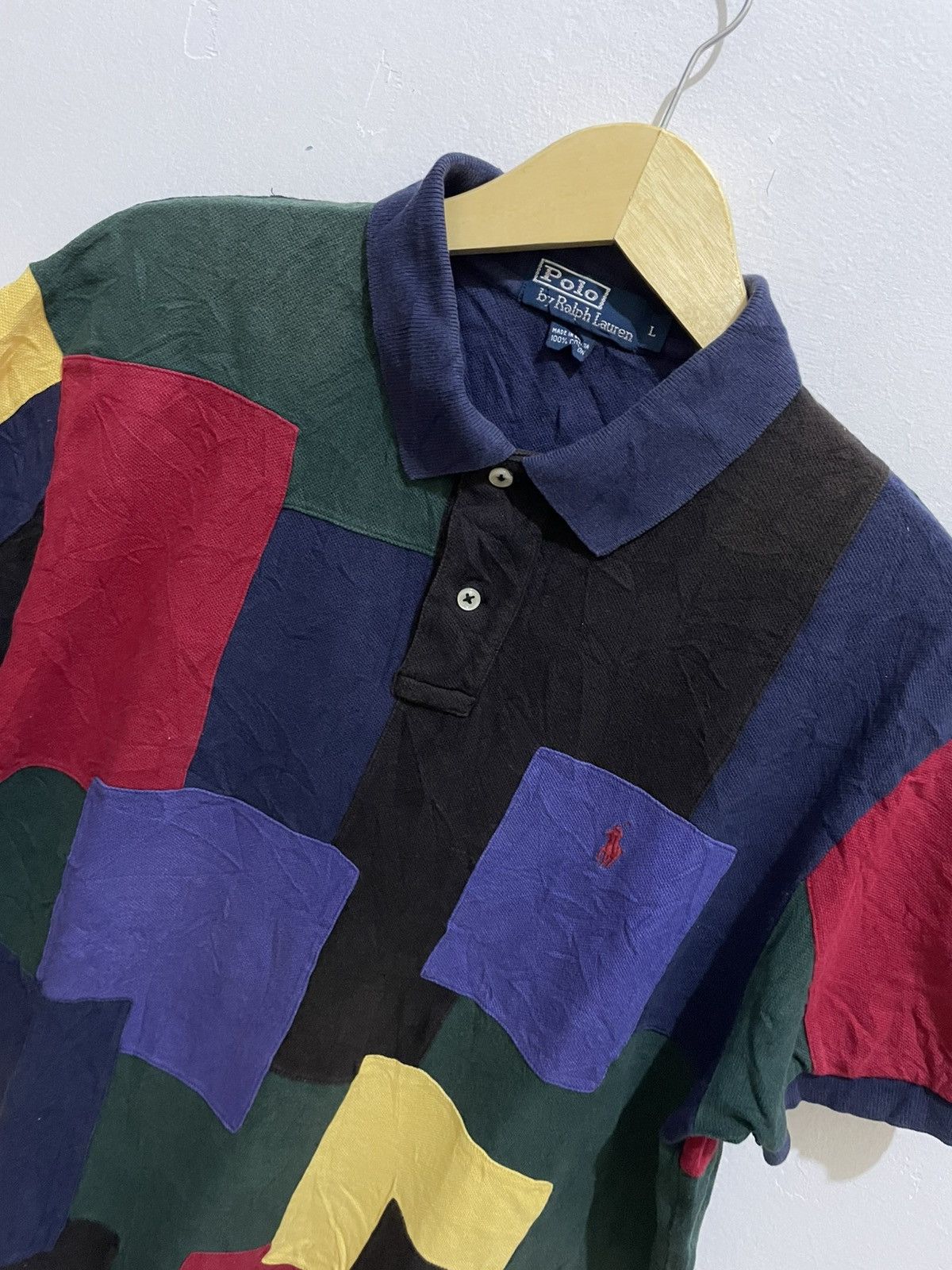 Polo Ralph Lauren Polo Ralph Lauren | kaos Vintage Y2k, Patch Work Size US XL / EU 56 / 4 - 1 Thumbnail