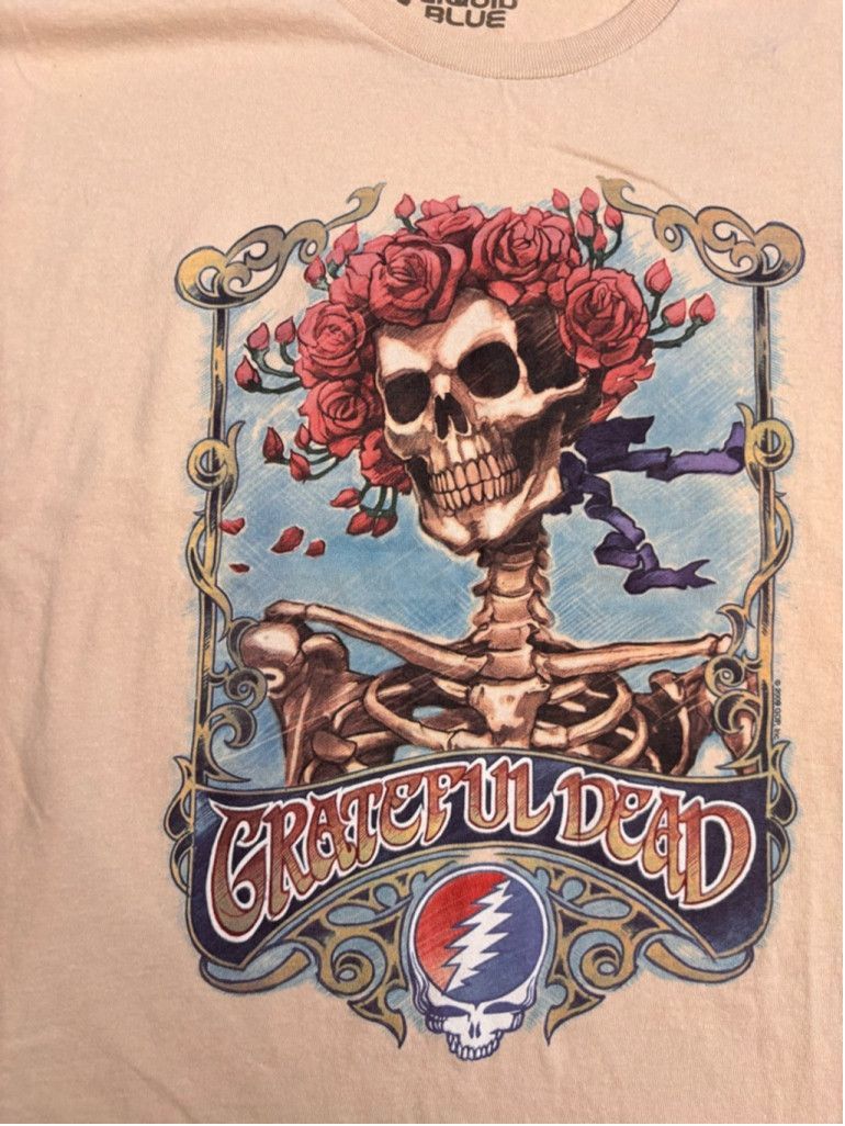 Liquid Blue Men's Liquid Blue Grateful Dead T-shirt Size L Beige Size US L / EU 52-54 / 3 - 6 Thumbnail
