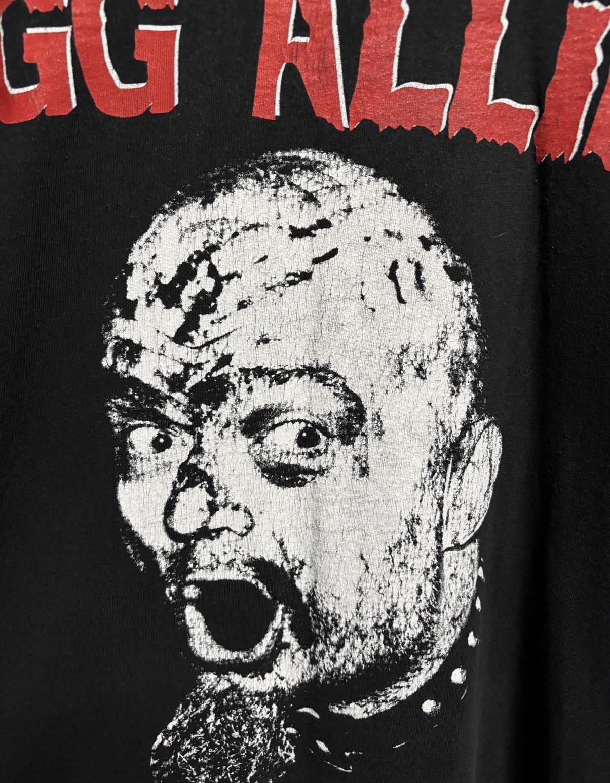 Band Tees RARE! GG Allin Look Into My Eyes 00s Punk Vintage Tee XL Size US XL / EU 56 / 4 - 2 Thumbnail