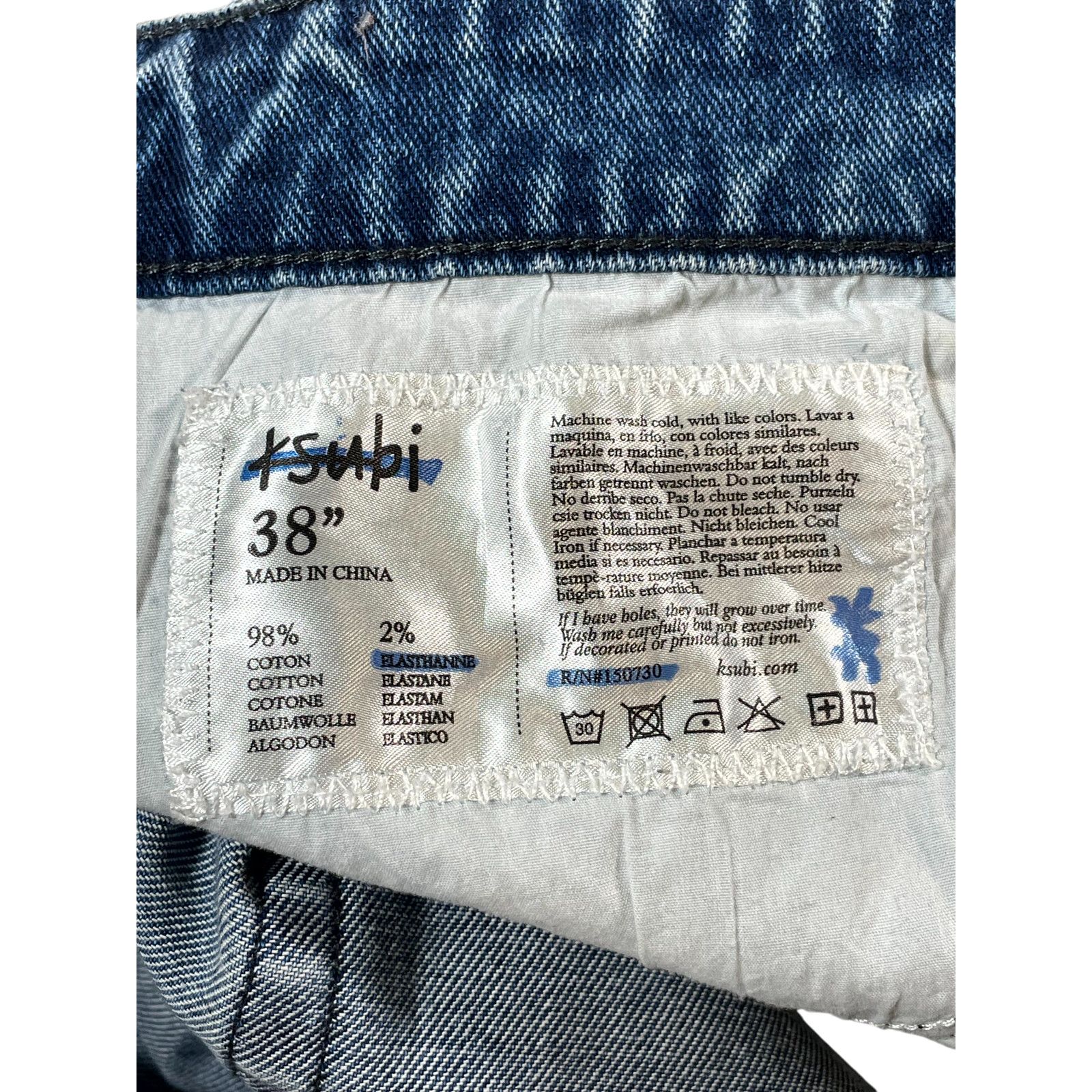 Ksubi Ksubi Ripped Light Wash Jeans Size US 38 / EU 54 - 4 Thumbnail