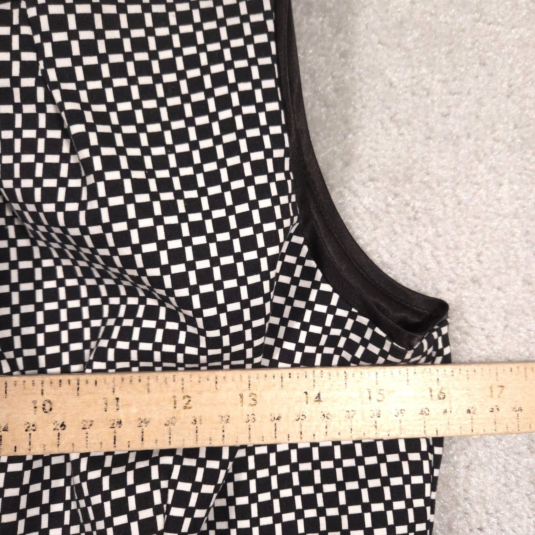 White House Black Market White House Black Market Blouse Womens 8 Black White Check Peplum Sleeveless Top Shirt Adult Small Black Girls Mens Size M / US 6-8 / IT 42-44 - 7 Thumbnail