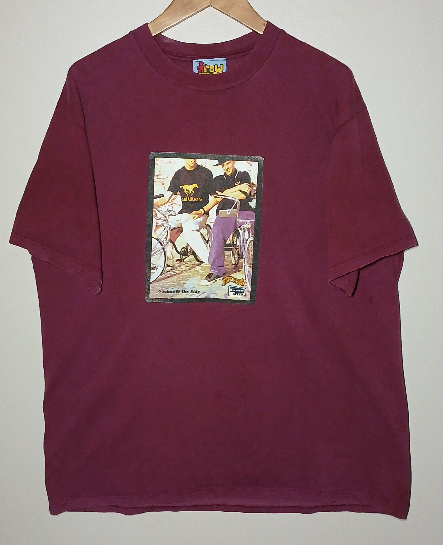 Freshjive Vintage Fresh Jive Raw Vibes T-shirt | Grailed