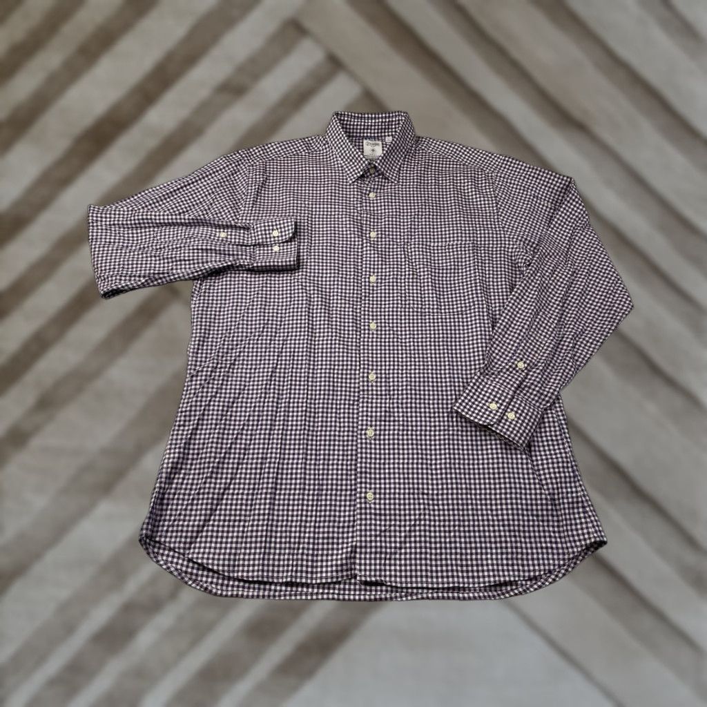 Vintage Gitman Bros Trim Fit Wingspan Checkered Shirt Men Large Allen Edmonds 16.5 34/35 Size US L / EU 52-54 / 3 - 1 Thumbnail