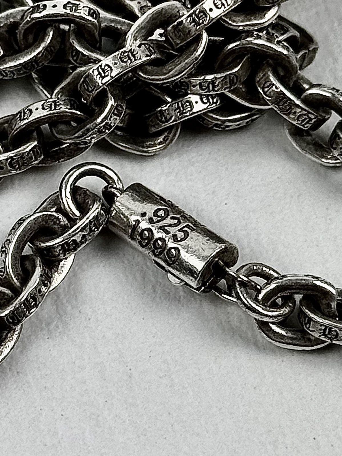 Chrome Hearts Chrome Hearts - Paper Chain - Silver Necklace 18" Size ONE SIZE - 13 Thumbnail