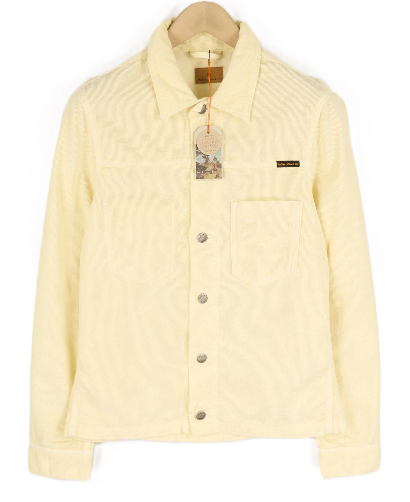 Nudie Jeans RONNY S Dusty White Organic Cotton Corduroy Jacket 81017 Size US S / EU 44-46 / 1 - 1 Thumbnail