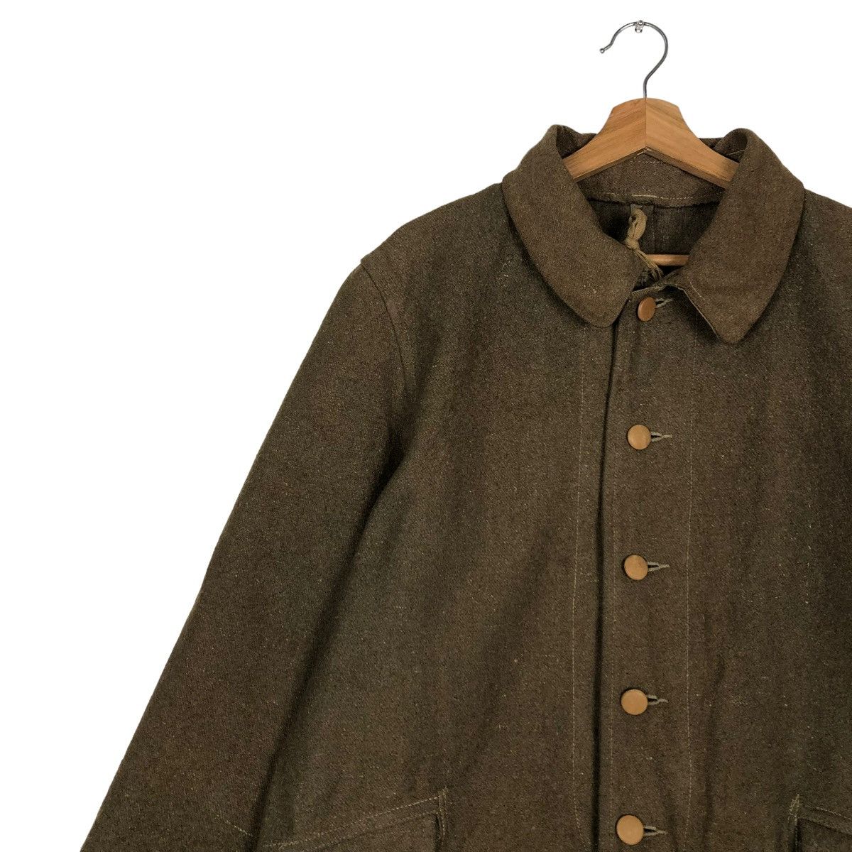 Vintage 🔥VINTAGE 1940’s LONG JACKET WOOL MILITARY USA FORCES USN Size US M / EU 48-50 / 2 - 8 Thumbnail