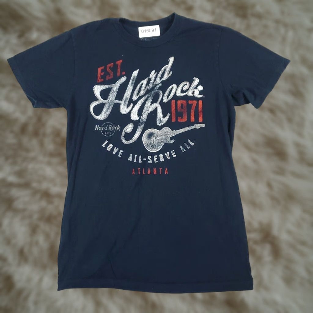 Hard Rock Cafe Hard Rock Cafe T Shirt Mens Small Navy Blue Atlanta Casual Short Sleeve Shirt Size US S / EU 44-46 / 1 - 1 Thumbnail