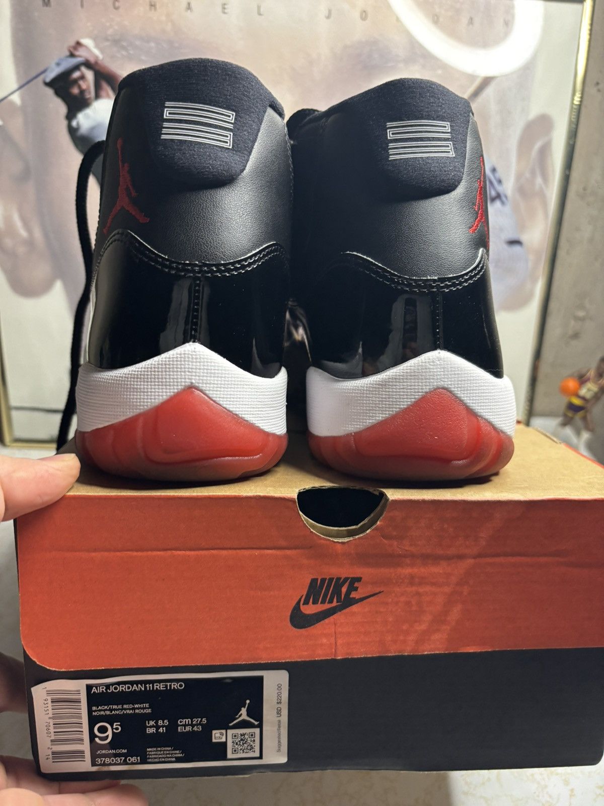 Jordan Brand Air Jordan 11 Bred 2019 Size US 9.5 / EU 42-43 - 7 Thumbnail