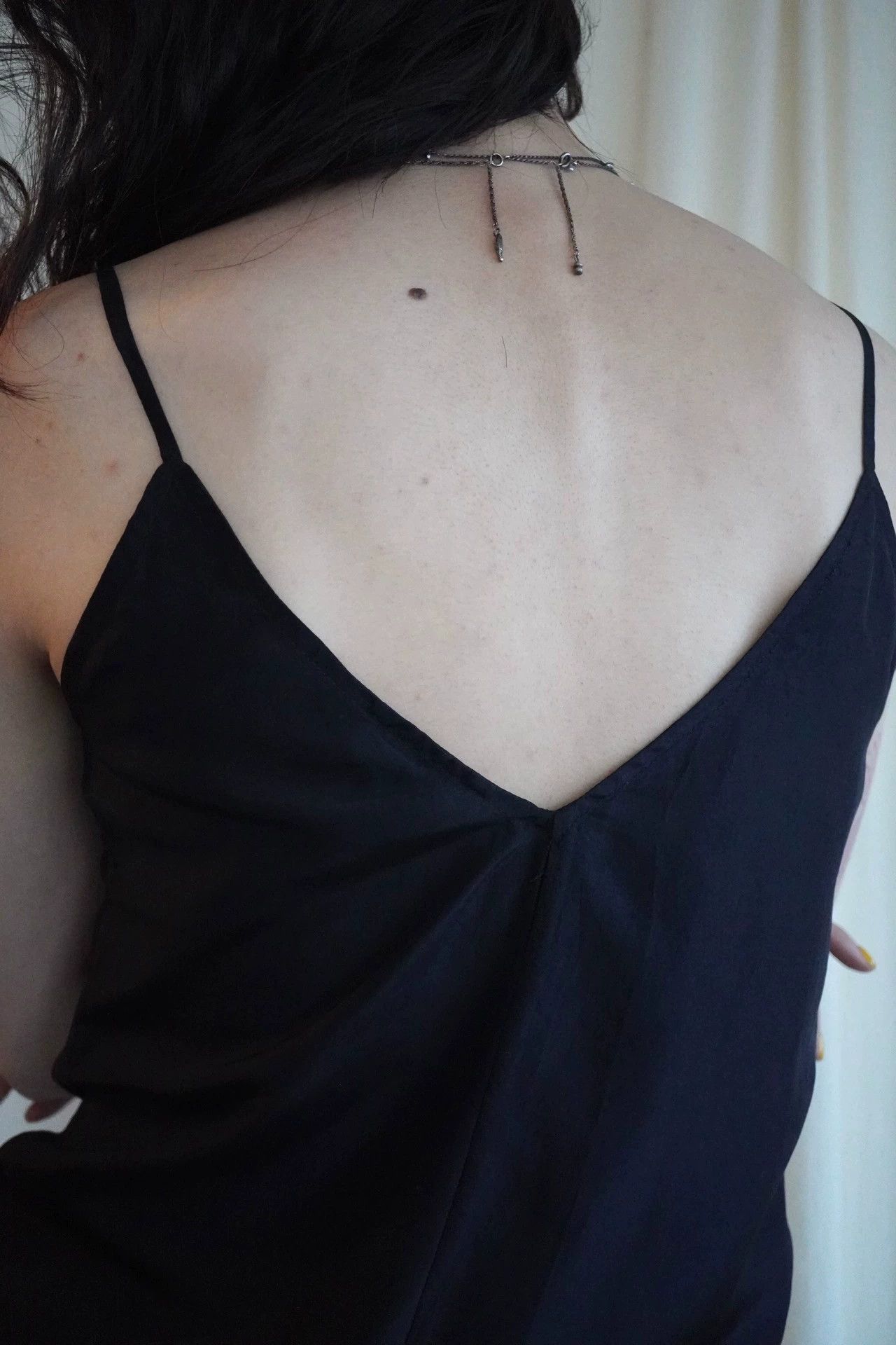 Dries Van Noten DVN 90s V-Neck Silk Black Cami Dress 34 (XS-S) Size XXS / US 00 / IT 34 - 1 Thumbnail