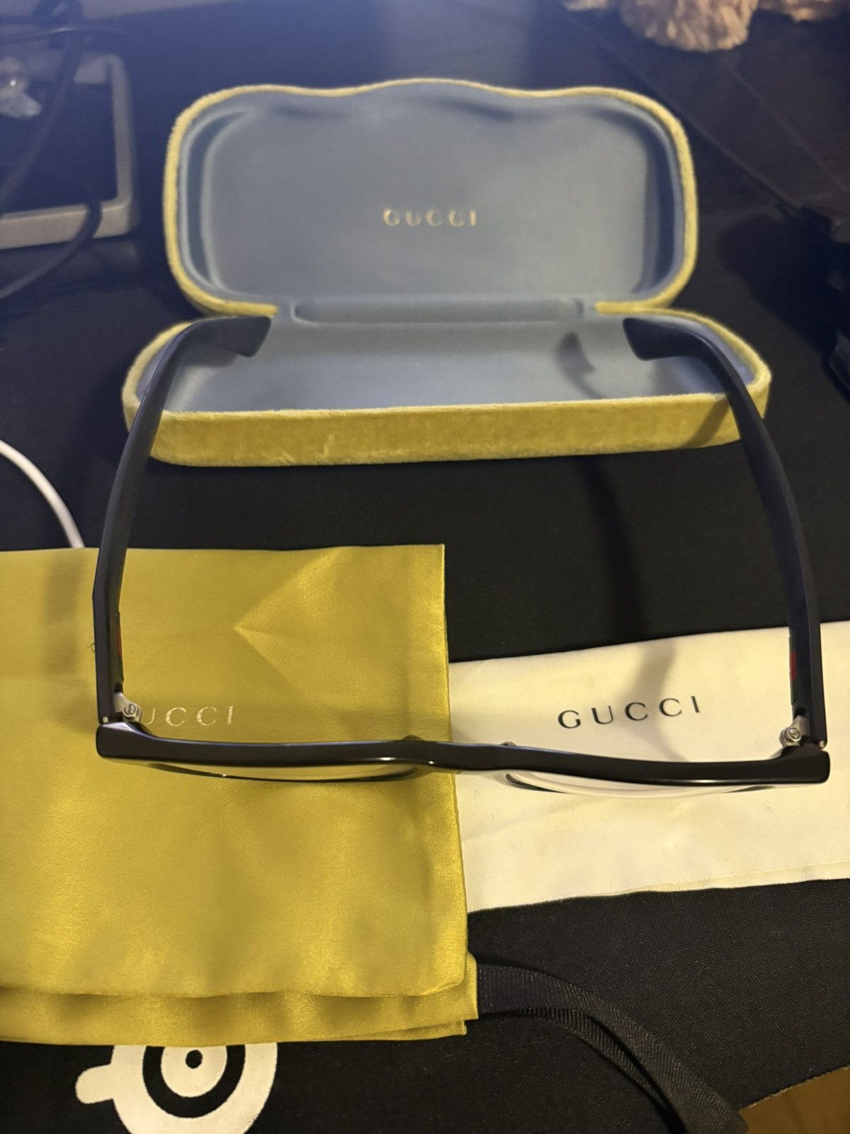 Gucci Gucci Classic Red/Green Prescription Eye Wear Size ONE SIZE - 7 Thumbnail