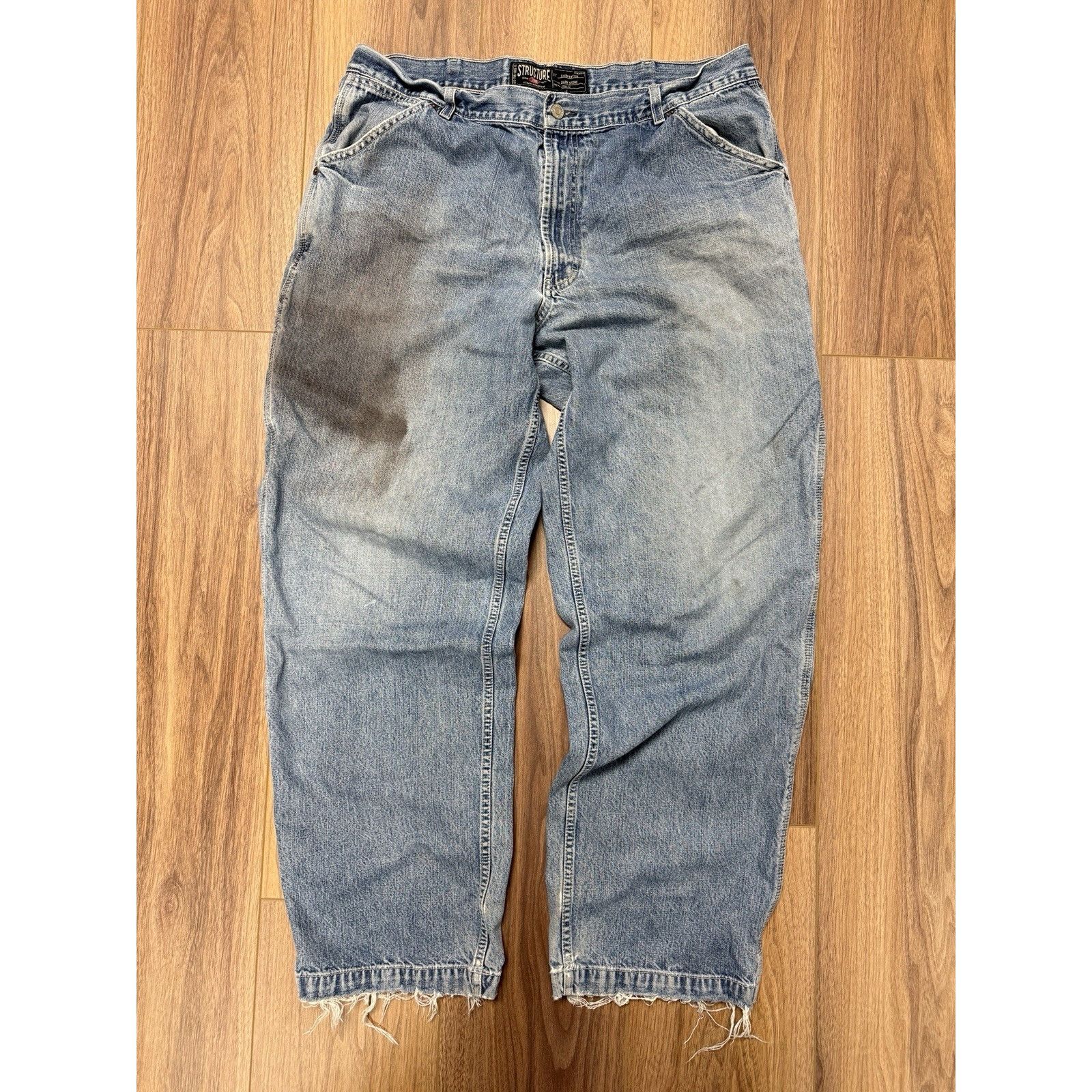 Structure Vintage Structure Carpenter Jeans Mens 38x32 Blue Y2K Baggy Size US 38 / EU 54 - 1 Thumbnail