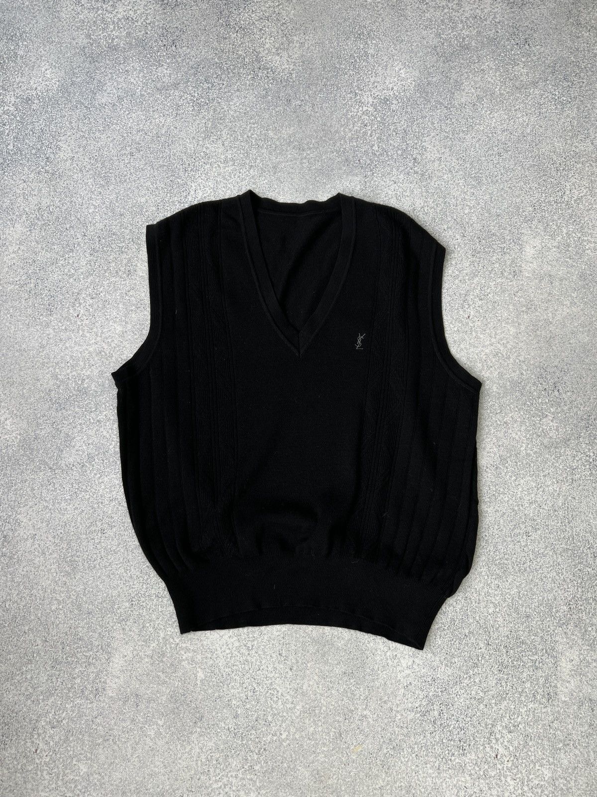Vintage × Yves Saint Laurent Vintage YSL Yves Saint Laurent cashmere vest Size US L / EU 52-54 / 3 - 6 Thumbnail