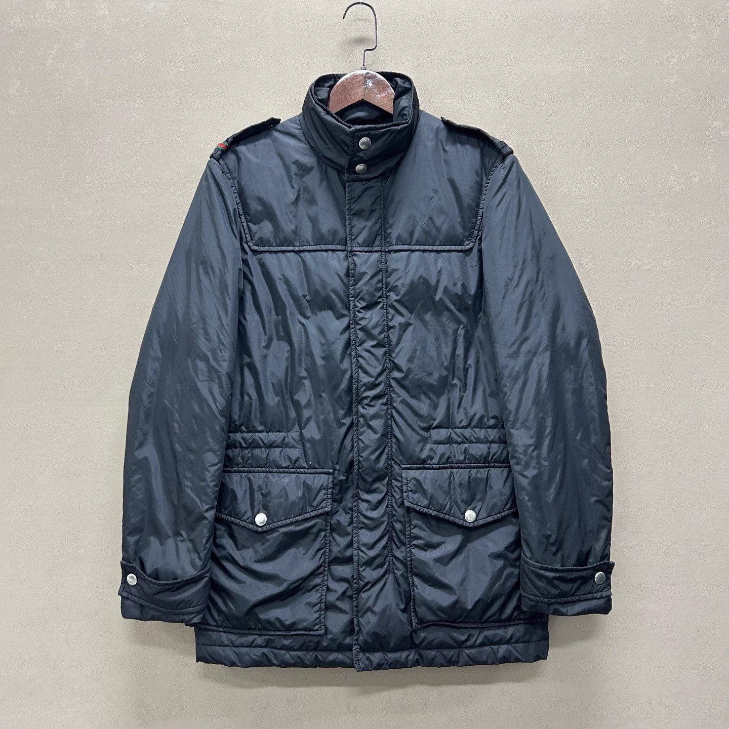 Gucci Gucci mid-length black down jacket 46 Size US S / EU 44-46 / 1 - 1 Thumbnail