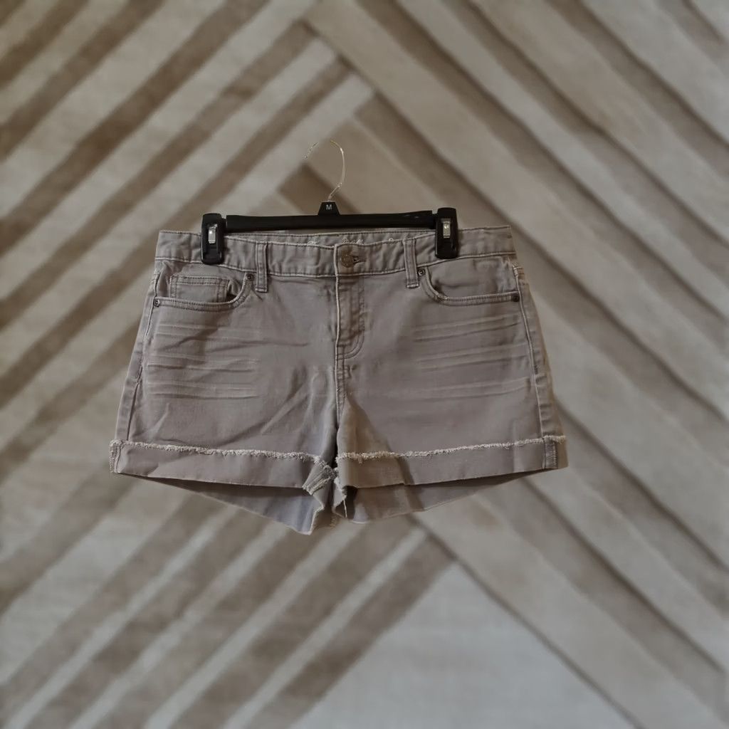 Tommy Hilfiger Tommy Hilfiger Shorts 8 Womens Regular Gray Color Cotton Blend Logo Pockets Casual Modern Outdoor Women Size 30" / US 8 / IT 44 - 1 Thumbnail