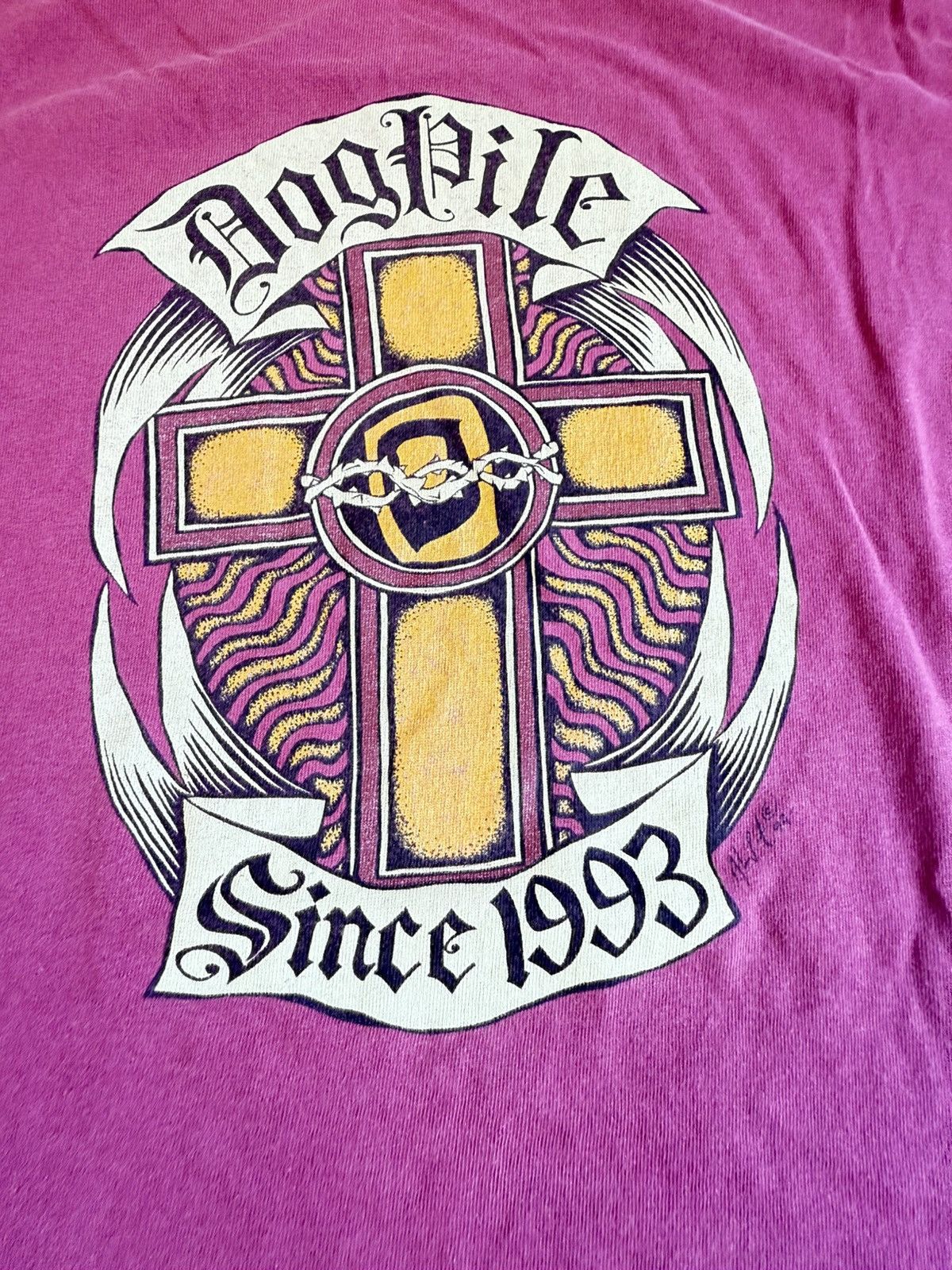 Vintage Vtg 90s Dogpile skate tee Size US M / EU 48-50 / 2 - 3 Thumbnail