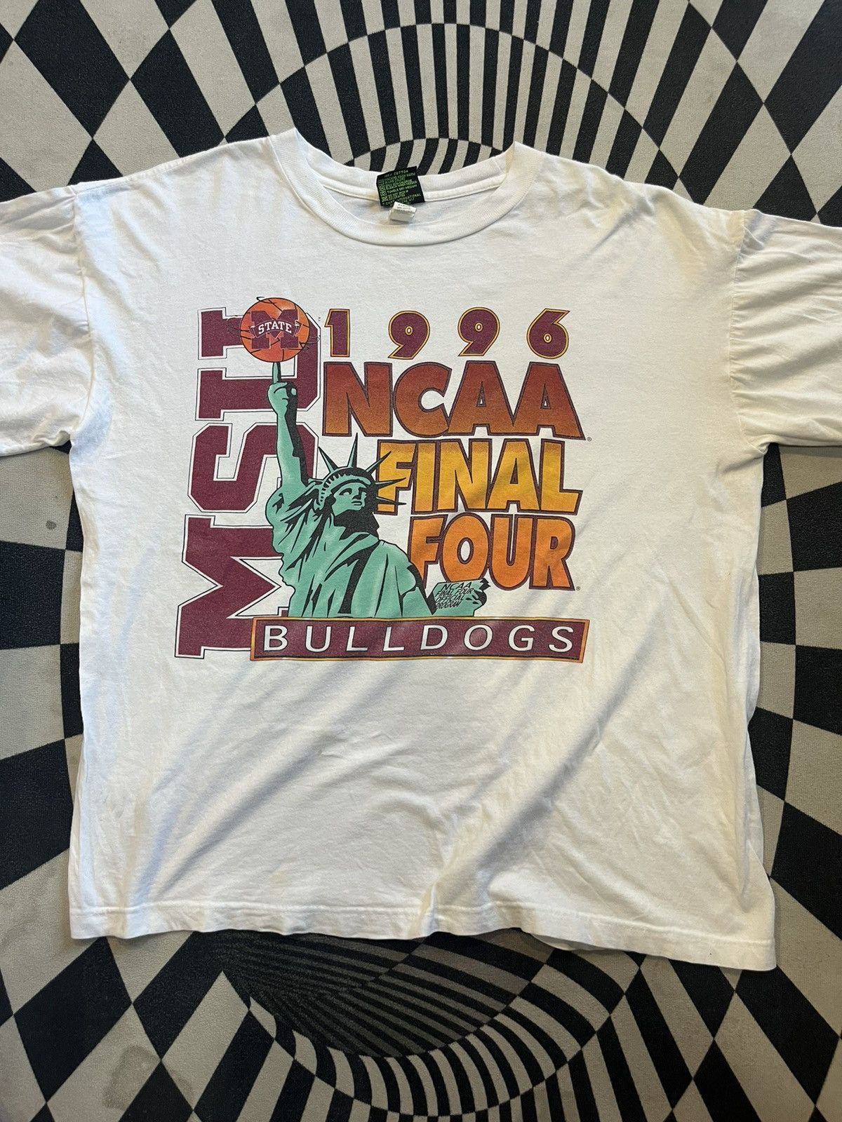 NCAA Vintage MSU Bulldogs NCAA FINAL FOUR 1996’s Tshirt Size US XL / EU 56 / 4 - 3 Thumbnail