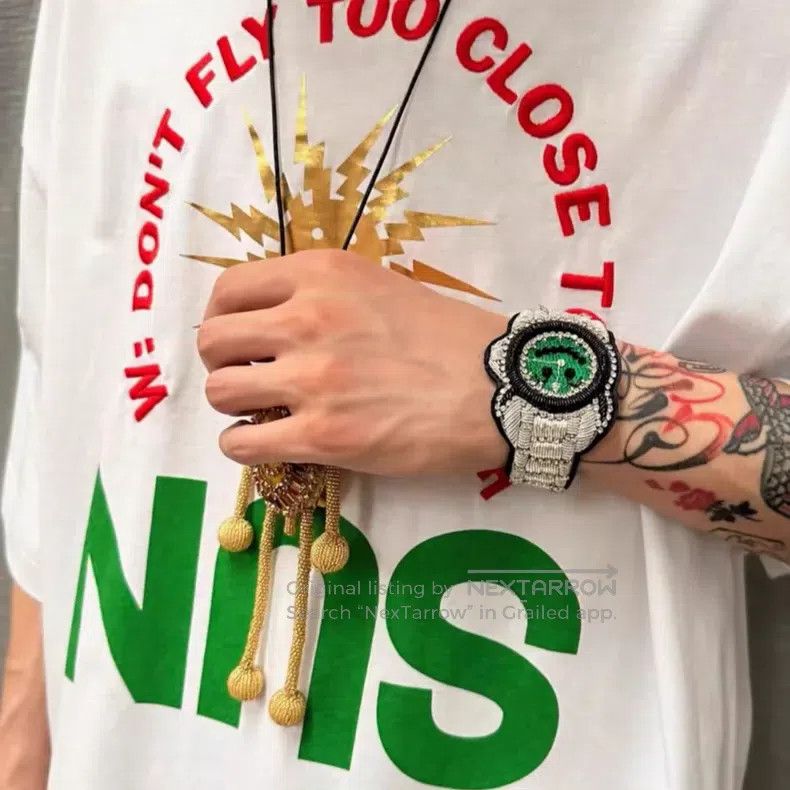 Walter Van Beirendonck Walter Van Beirendonck Embroidered bracelet, watch-style b Size ONE SIZE - 8 Thumbnail