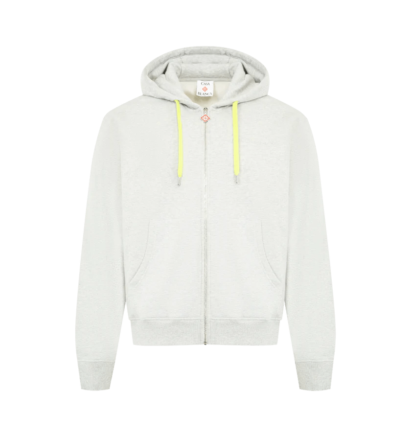 Casablanca o1h1sh10526 Cashmere Blend Zip Up Sweatshirt in Grey Size US M / EU 48-50 / 2 - 1 Thumbnail