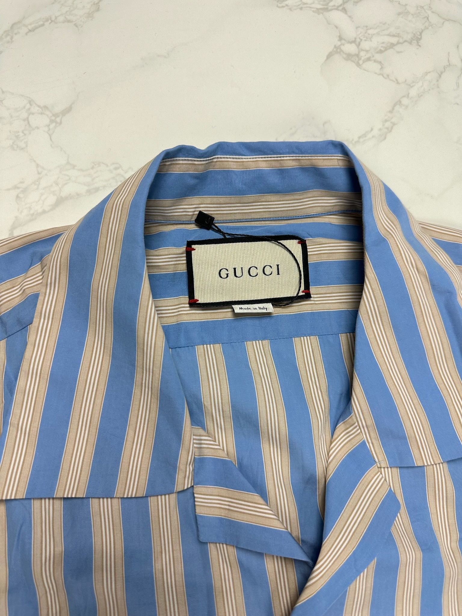 Gucci Gucci Big Bowling Striped Shirt Size US S / EU 44-46 / 1 - 8 Thumbnail