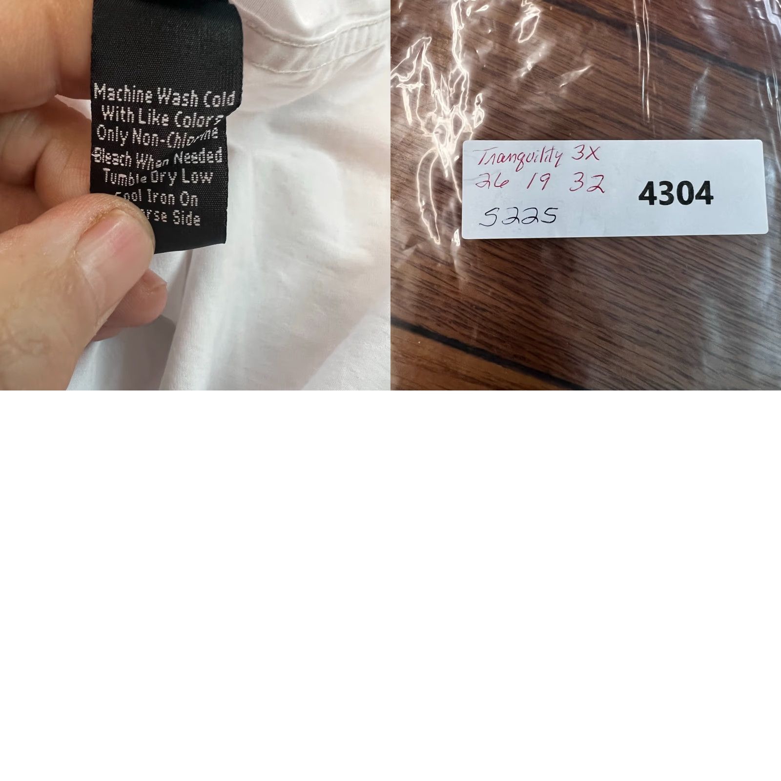 Vintage Tranquility & Mayham Mens Cotton Blend White Dress Shirt Size 3XL Size 48R - 8 Thumbnail