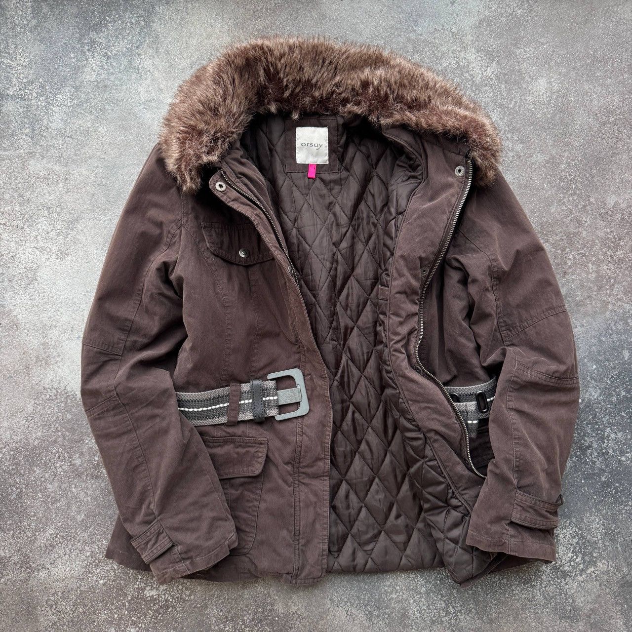Japanese Brand Orsay Vintage Avant Garde Military Utility Belted Jacket Size L / US 10 / IT 46 - 7 Thumbnail