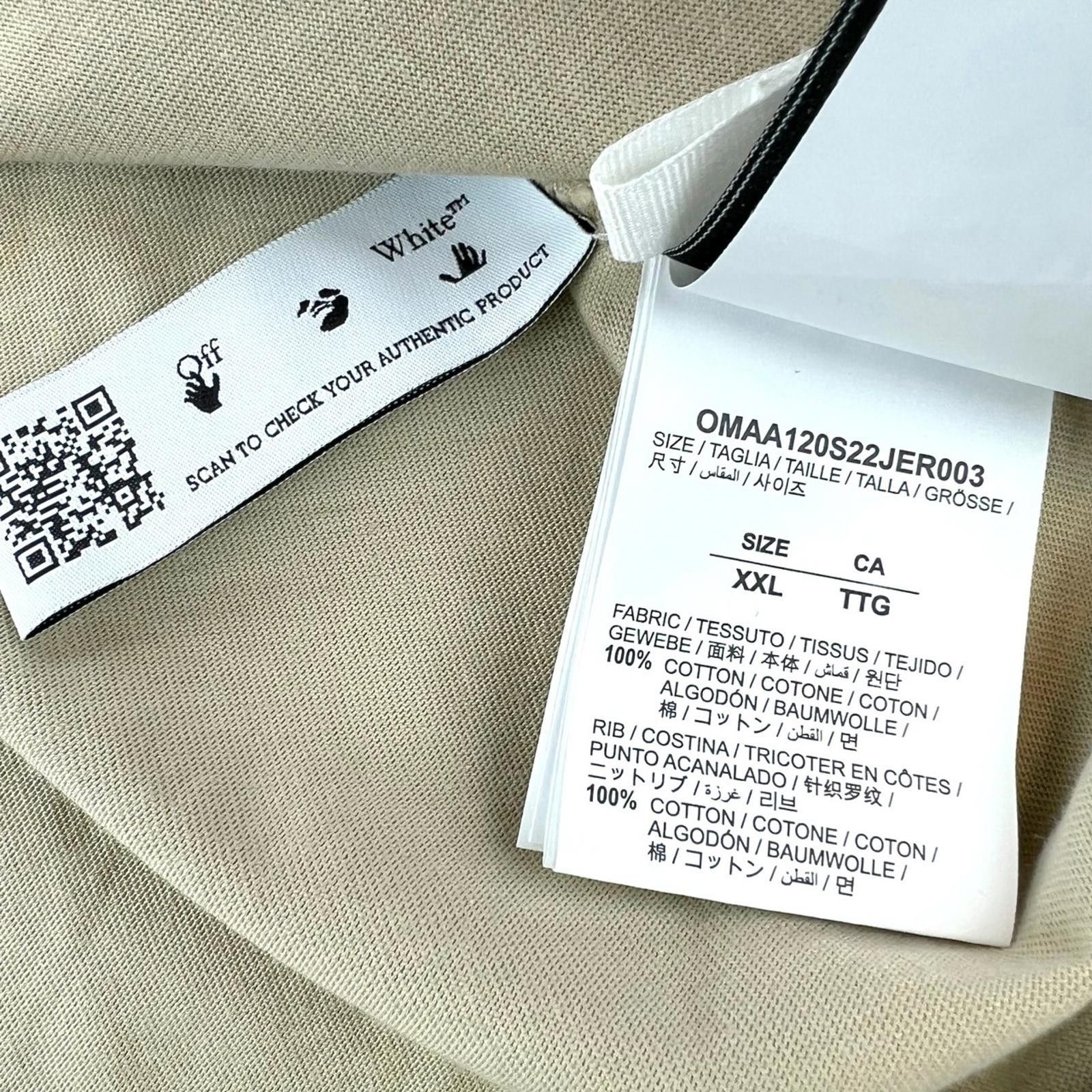 Off-White Off-White Graffiti Arrows Beige T Shirt Size US XXL / EU 58 / 5 - 6 Thumbnail