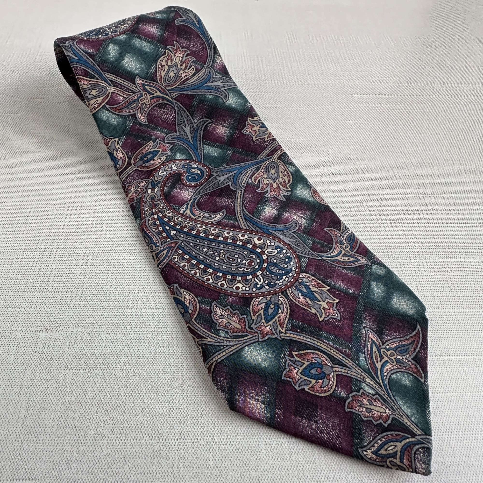 Bill Blass Bill Blass Silk Paisley Tie 57" Size ONE SIZE - 1 Thumbnail