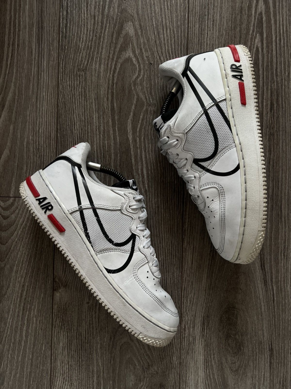 Nike ‼️Nike Air Force 1 Over Swoosh X React System Opium Sneakers Size US 8.5 / EU 41-42 - 1 Thumbnail
