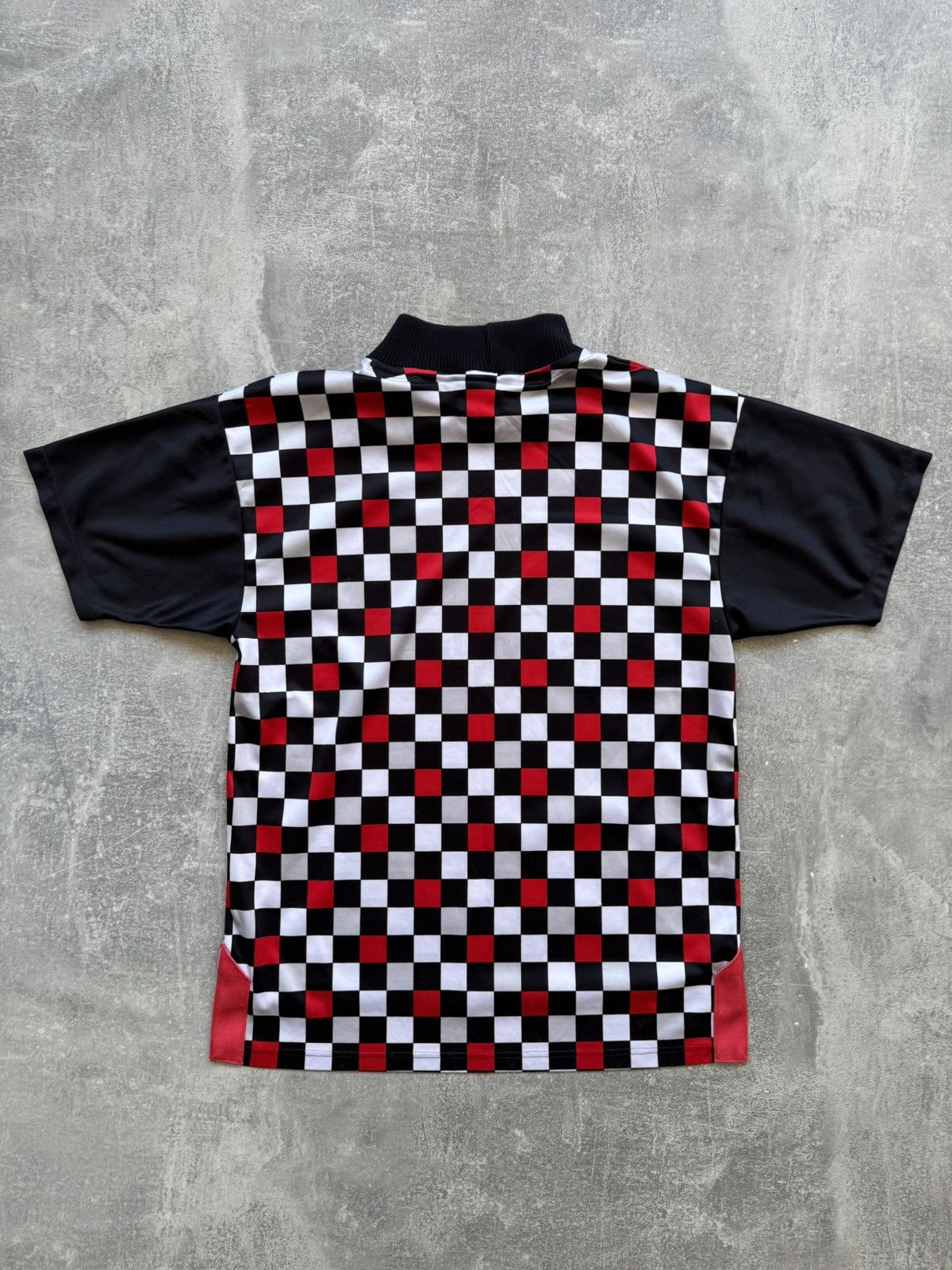 Le Coq Sportif Vintage Le Coq Sportif Checkerboard Jersey Size US L / EU 52-54 / 3 - 5 Thumbnail