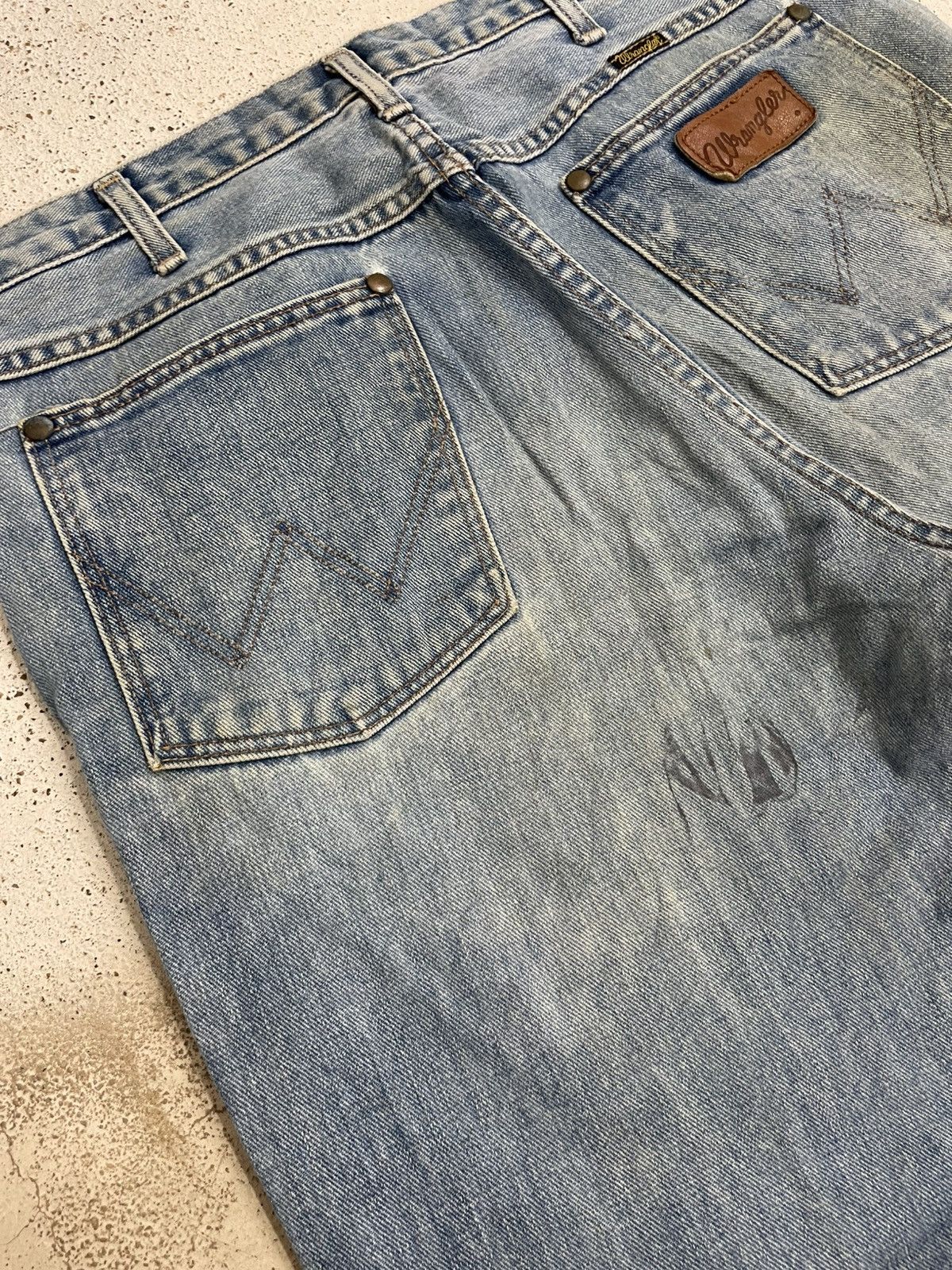 Wrangler Defect Rare Vintage Wrangler Scovill Button Japan Size US 34 / EU 50 - 17 Thumbnail