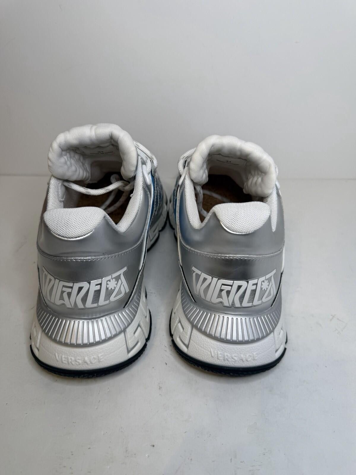Versace Versace Trigreca Sneakers Silver Blue Grey EU 41 US 8 Size US 8 / EU 41 - 5 Thumbnail