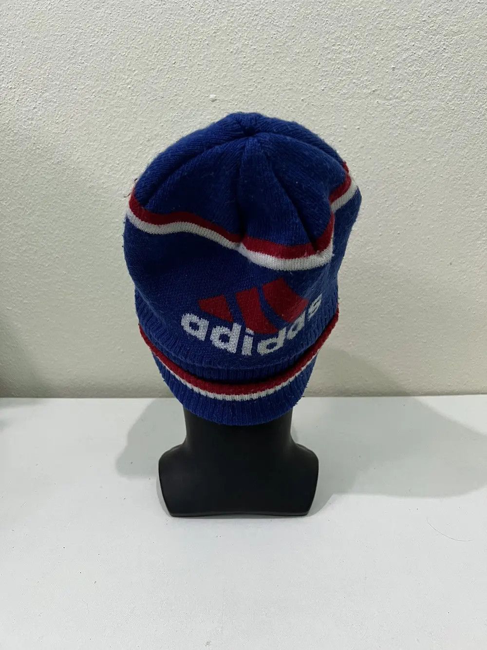 Adidas × Vintage Vintage Adidas Spell Out Beanie Hat Size ONE SIZE - 7 Thumbnail