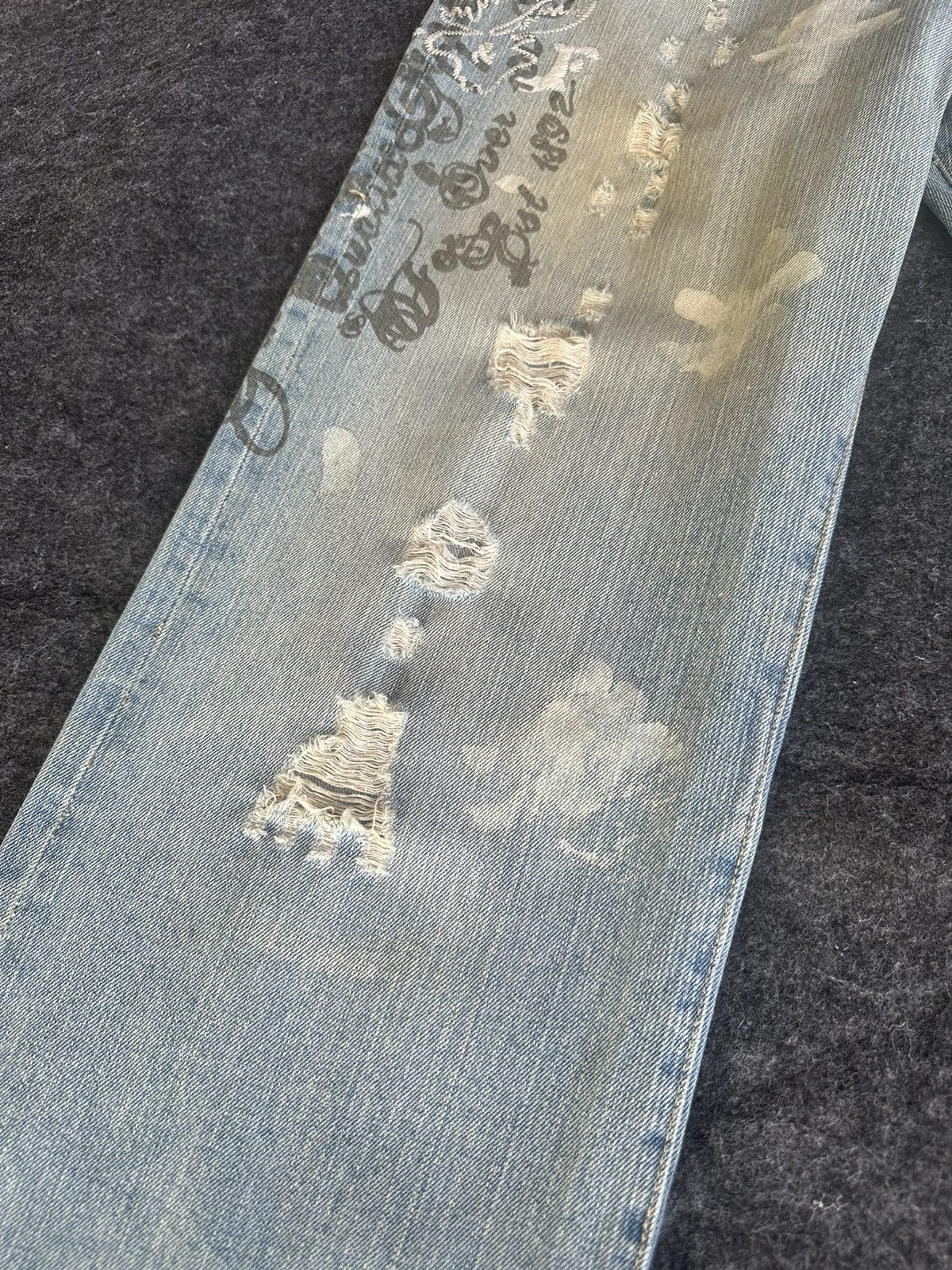 Abercrombie & Fitch Abercrombie Fitch Baggy Boot Distressed Denim 34x31 D335 Size US 34 / EU 50 - 10 Thumbnail