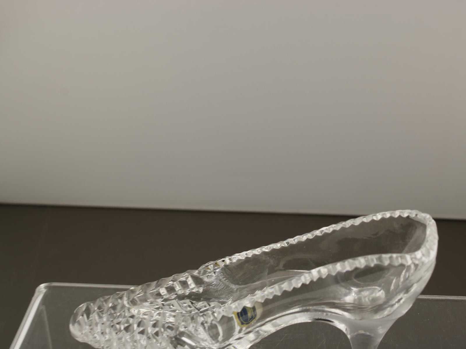 Other Tutbury Vintage Crystal Cinderella Cut Glass Slipper Shoes Size ONE SIZE - 3 Thumbnail