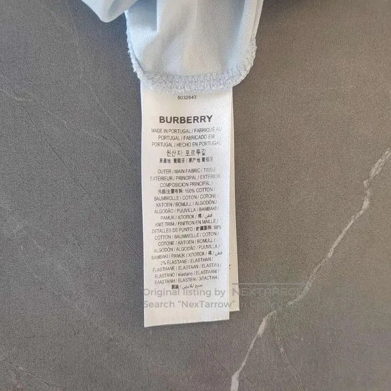 Burberry Burberry Light Blue Cotton Women's T-Shirt. Size XXS / US 00 / IT 34 - 7 Thumbnail