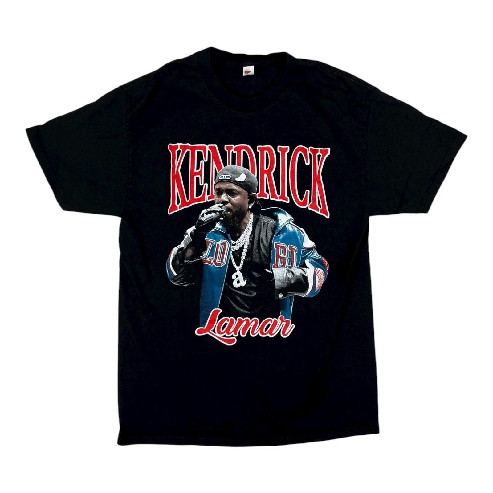 Fruit Of The Loom Kendrick Lamar T-Shirt Mens Medium Black 2025 Grand National Size US M / EU 48-50 / 2 - 2 Thumbnail