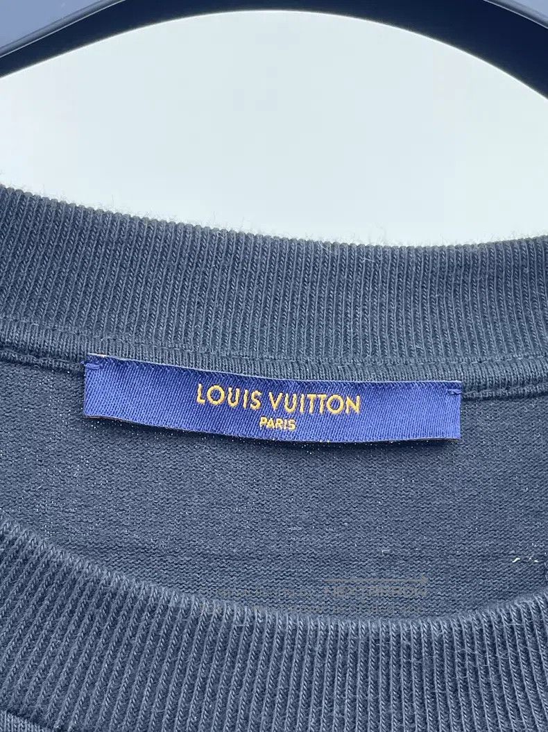 Louis Vuitton Louis Vuitton Black cut-out pocket logo short sleeve T-shi Size US XL / EU 56 / 4 - 5 Thumbnail