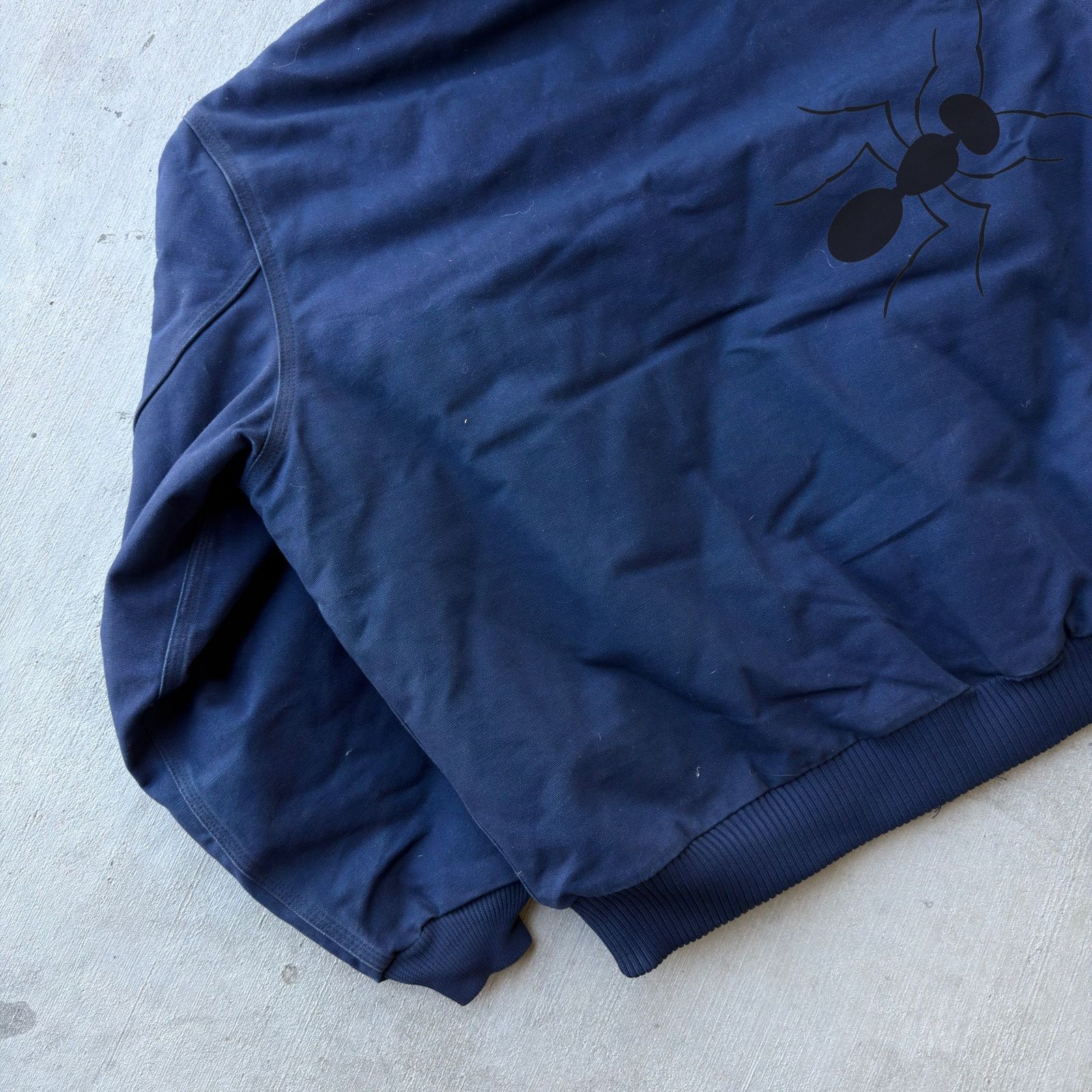 Carhartt × Vintage Vintage Carhartt J04 NVY hooded work wear jacket Size US XXL / EU 58 / 5 - 7 Thumbnail