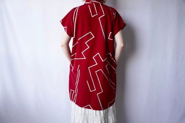 Issey Miyake issey miyake size:one size Red short-sleeved shirt Size XXS / US 00 / IT 34 - 2 Thumbnail