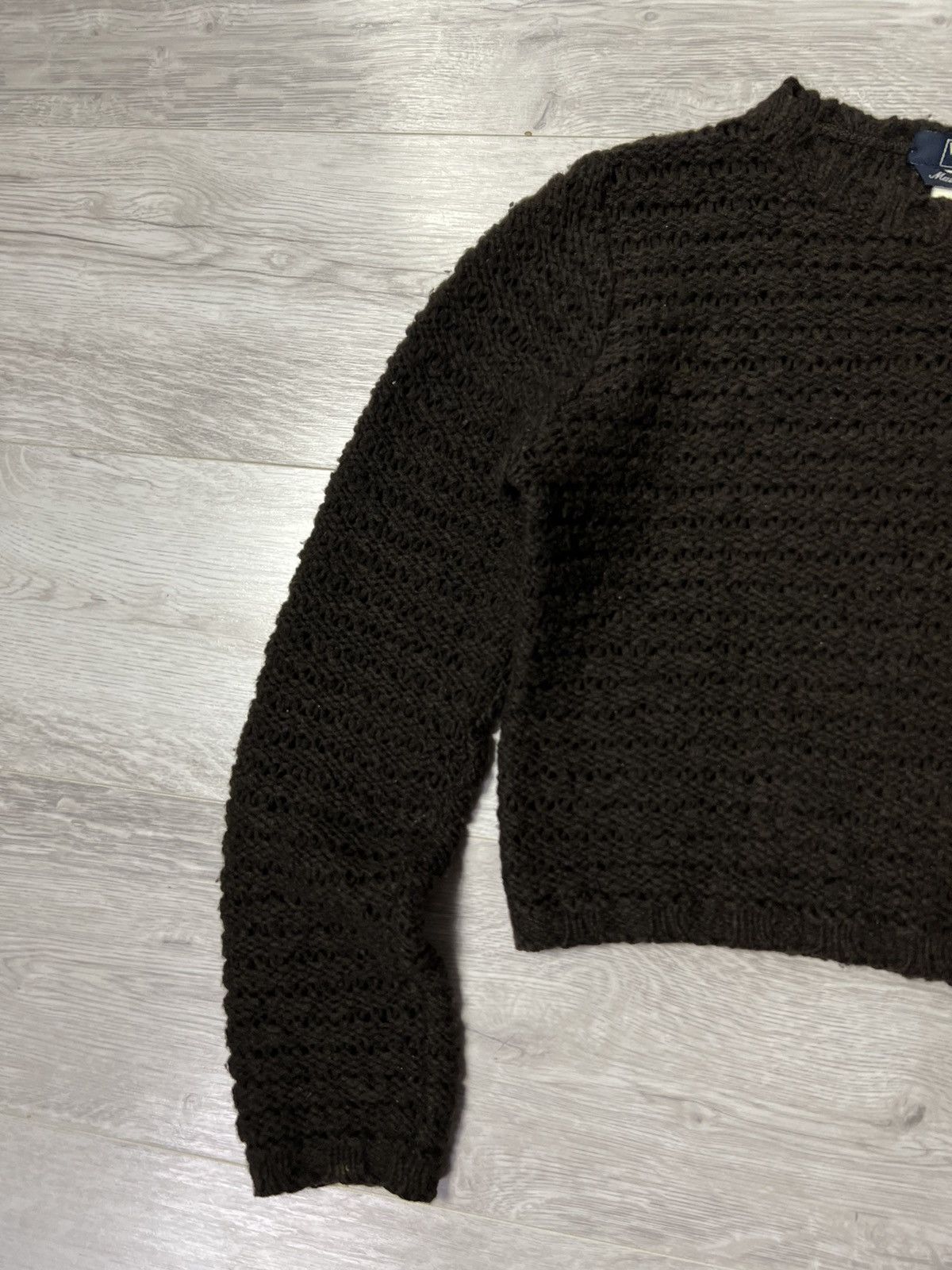 Weekend Max Mara Vintage Weekend by Max Mara Brown Knitted Cropped Sweater Size M / US 6-8 / IT 42-44 - 3 Thumbnail