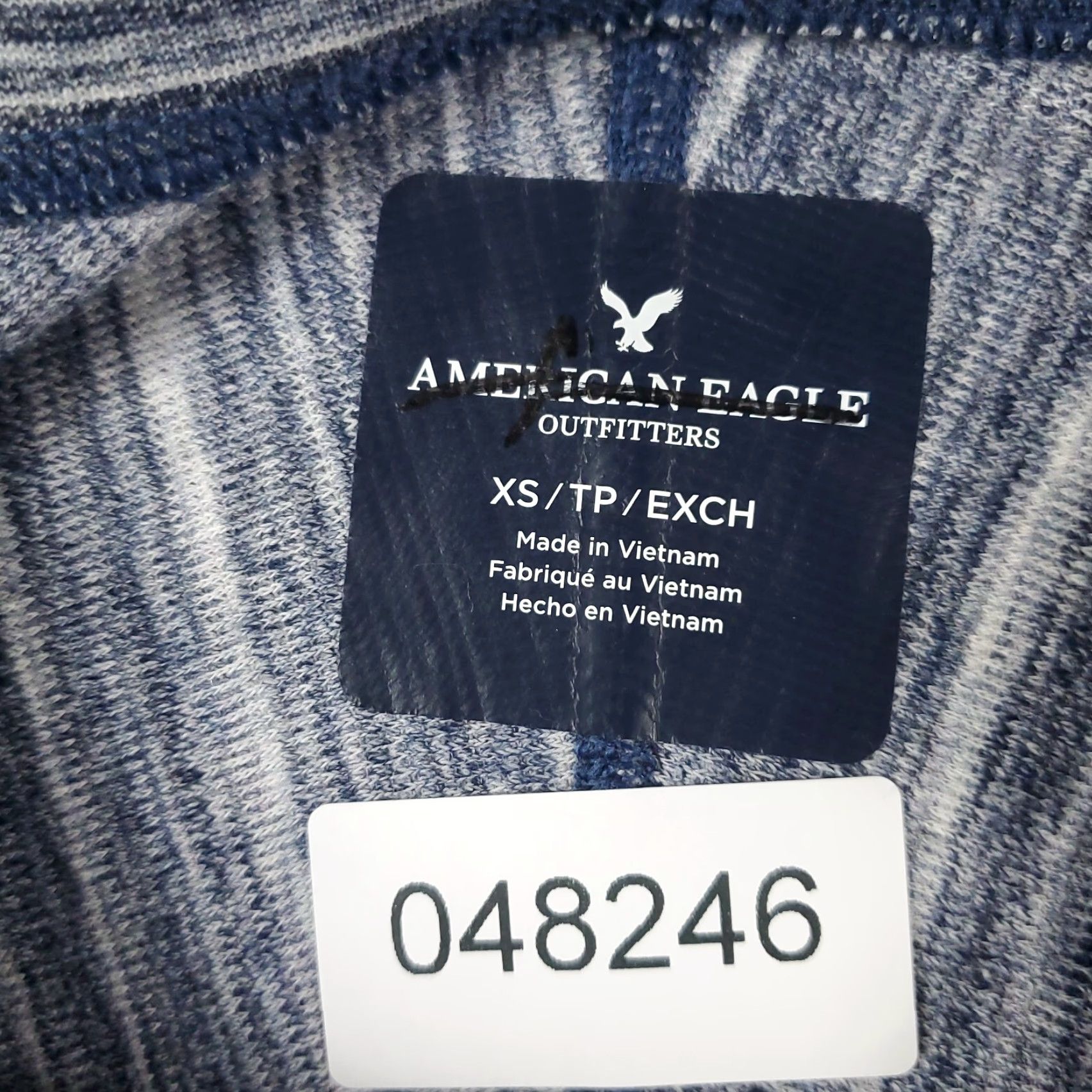 American Eagle Outfitters American Eagle Outfitters Shirt Mens XS Blue Long Sleeve Cotton Logo Regular - Mens Size US XS / EU 42 / 0 - 8 Thumbnail