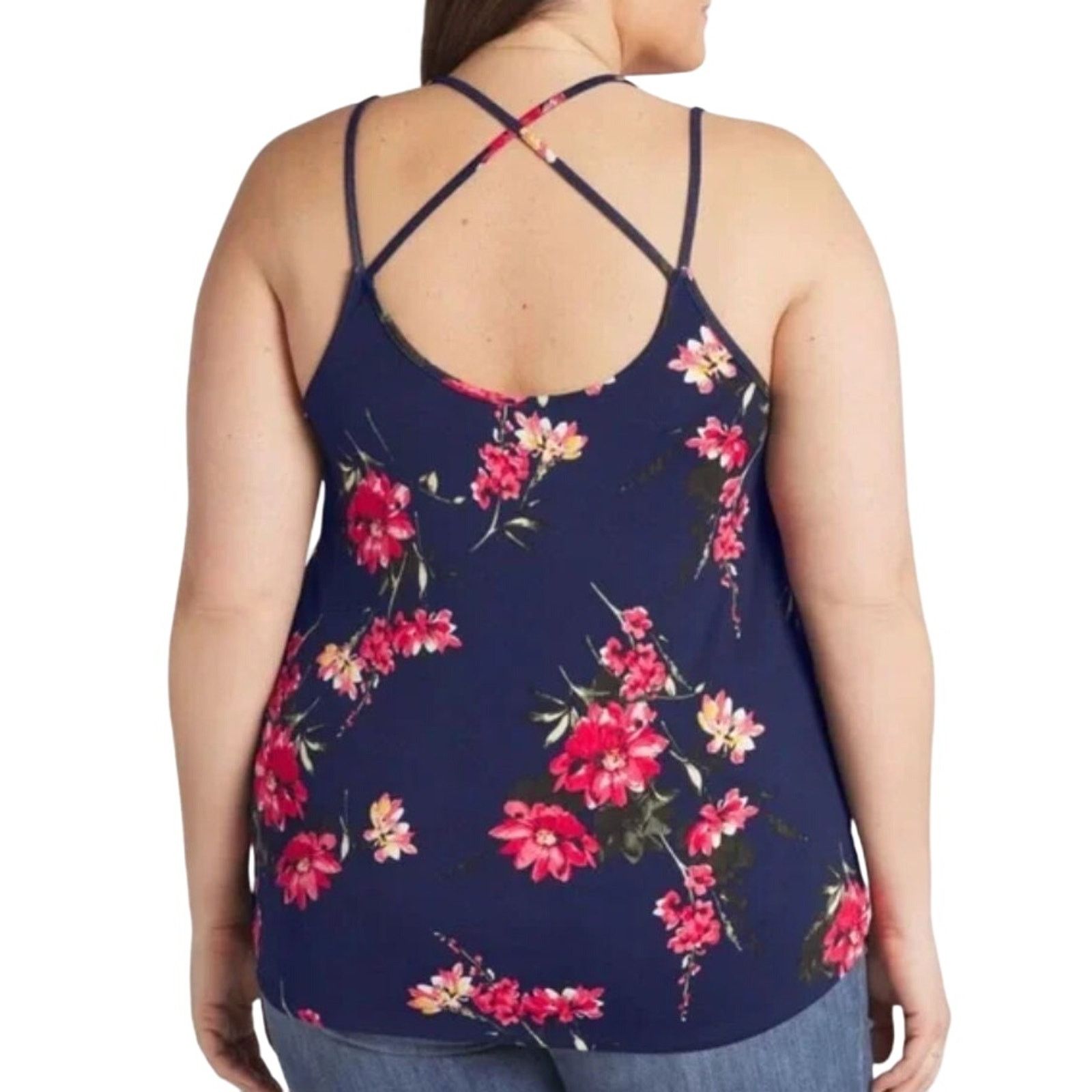 Other Basima Back Detail Knit Top - Stitch Fix Strappy Casual Tank Size XXL / US 16-18 / IT 52-54 - 4 Thumbnail