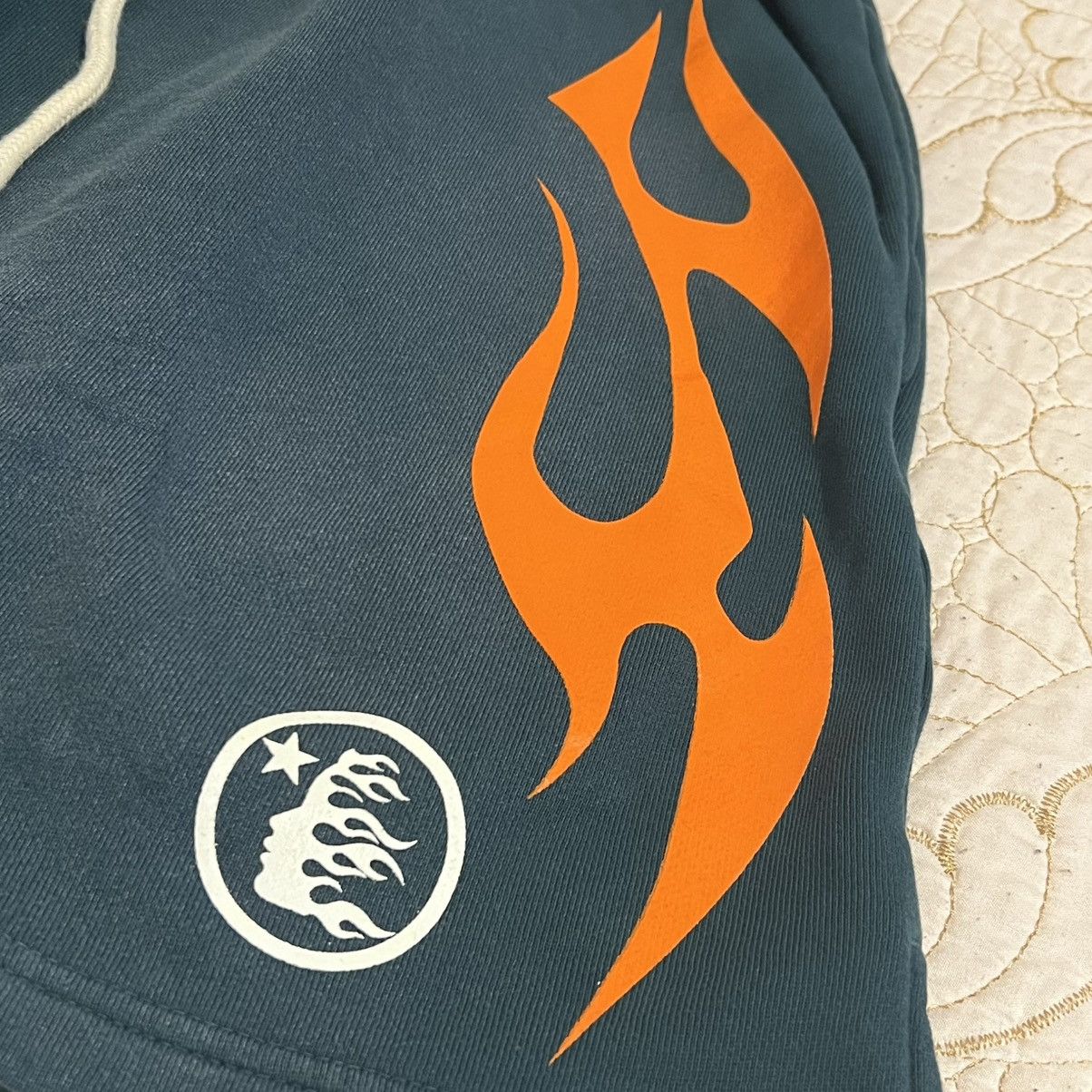HELLSTAR Hellstar Flame Shorts Green/Orange Size X-small Size US 28 / EU 44 - 2 Thumbnail