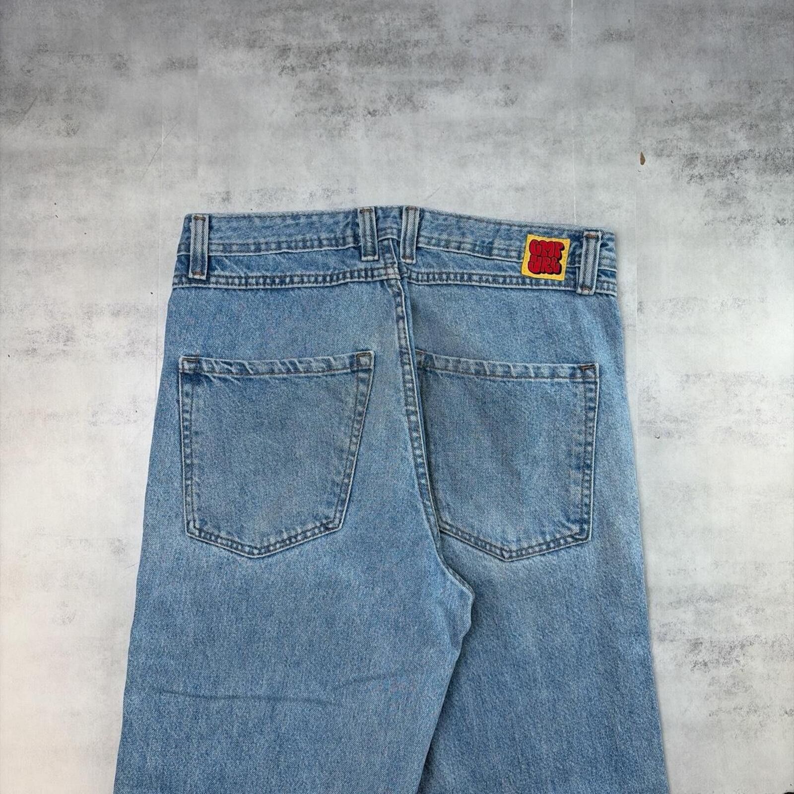 Empyre Y2K Blue Empyre Grunge Baggy Skater Distressed Denim Jeans Size US 30 / EU 46 - 2 Thumbnail
