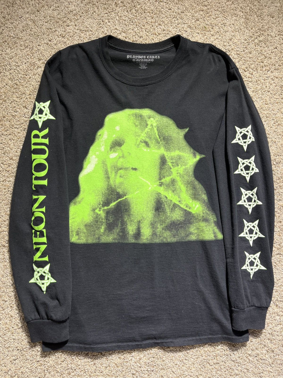 Playboi Carti Playboi Carti neon tour anarchy rare Longsleeve Size US M / EU 48-50 / 2 - 2 Thumbnail